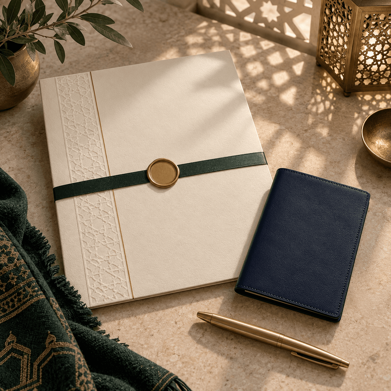 Certificate folder and travel wallet for Umrah credentials